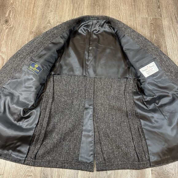 Harris Tweed Sport Coat Mens 42R Wool Harringbone Donegal - Picture 11 of 16